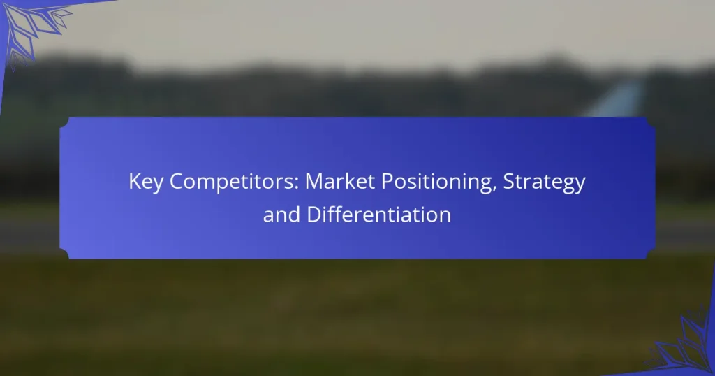 Key Competitors: Market Positioning, Strategy and Differentiation